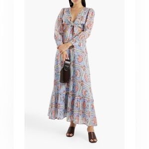 ANTIK BATIK Hupa cutout cotton maxi dress